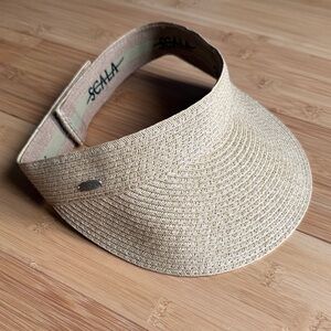 Scala Women's Tan Sun Visor